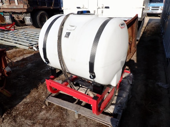 Fimco 110 Gallon Poly Tank on Frame