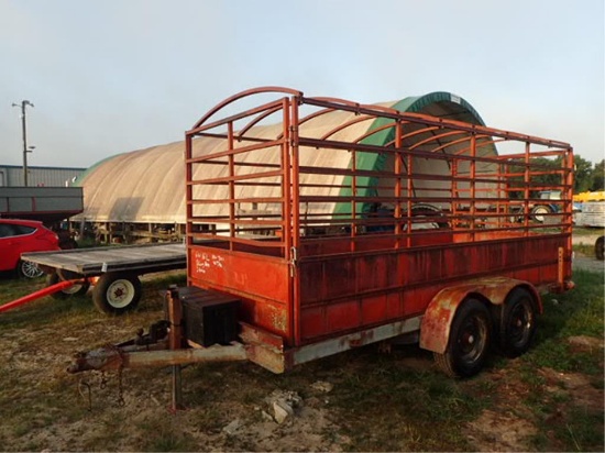 6ft x 16ft Livestock Trailer - NO TITLE