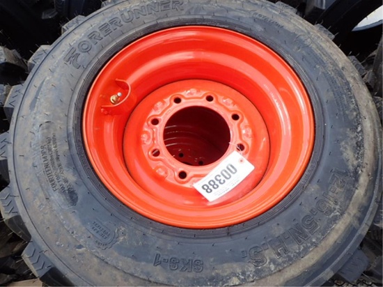 4- New 12-16.5 Tires on Wheels for Bobcat