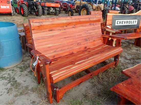 Cedar Adult Glider Bench