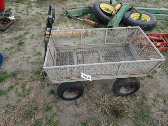 Metal 4 wheel garden wagon