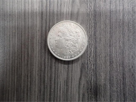 New Uncirculated 1887 Morgan Silver Dollar