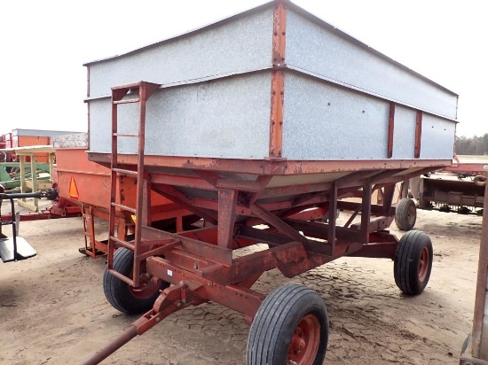 Heider Galvanized Gravity Wagon w/ Running Gear