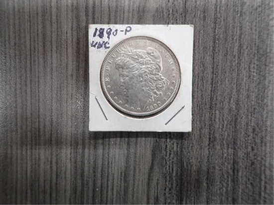 New Uncirculated 1890 Morgan Silver Dollar