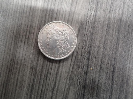 New Uncirculated 1896 Morgan Silver Dollar