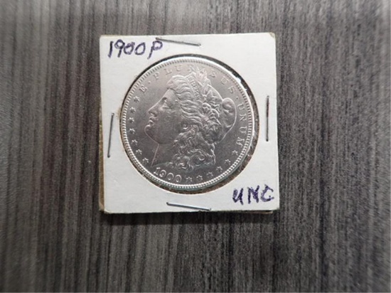 New Uncirculated 1900 Morgan Silver Dollar