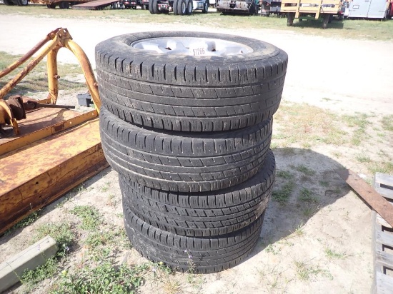4- 275/65R20 Tires & 8 Lug Rims