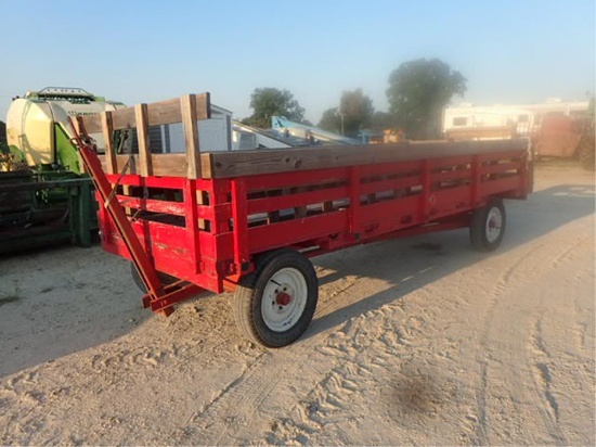 6 ft x 16 ft Wooden Wagon w/ benches