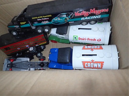 Box of Miscellaneous Banks