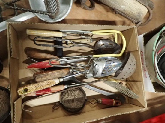 Box Miscellaneous Kitchen Utensils