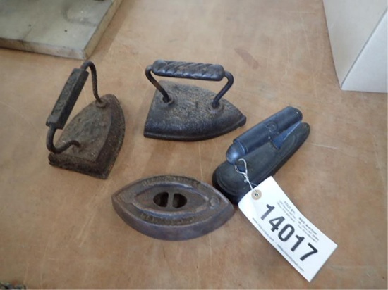 4 Cast Iron Irons