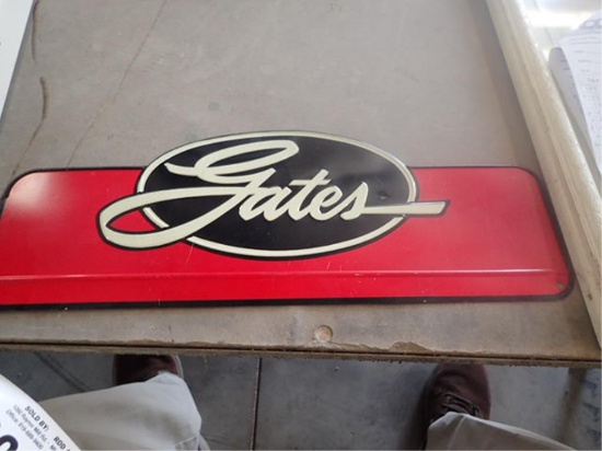 "Gates" Single Sided Metal Sign