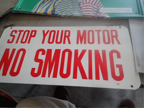 "No Smoking" Double Sided Metal Sign