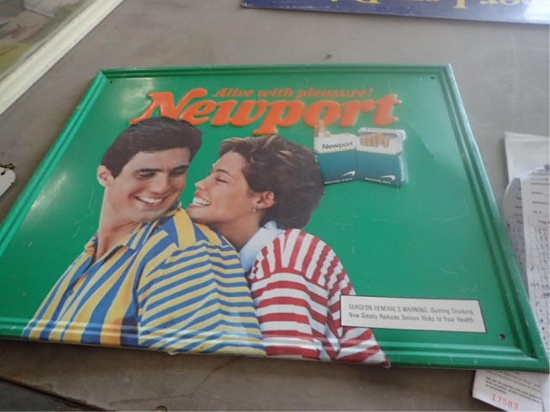 "Newport" Single Sided Metal SIgn