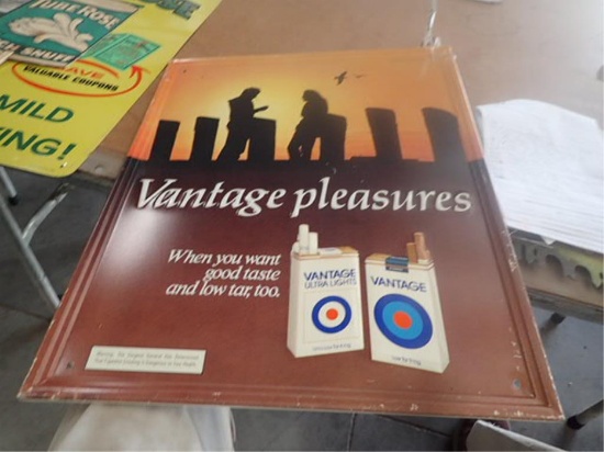 "Vantage" Single Sided Metal Sign