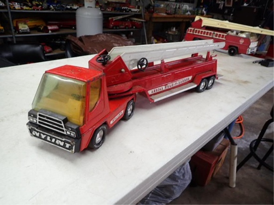 1970's Nylint Aerial Hook and Ladder Fire Truck