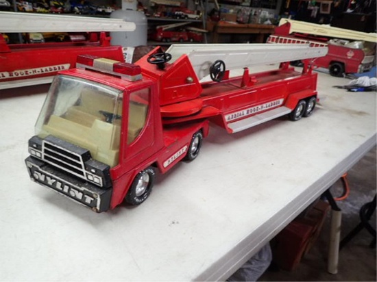 1970's Nylint Aerial Hook and Ladder Fire Truck