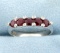 Natural Ruby And Diamond Band Ring