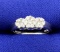 1/2 Ct Tw 3 Stone Style Diamond Ring
