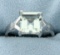 Modern 2.57ct Green Amethyst Ring With Diamonds