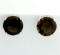 Huge Smokey Topaz Stud Earrings