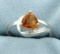 Contemporary Azotic Topaz Ring With Diamonds
