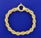 7 3/4 Inch 18k Thick Rope Bracelet