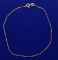 10 3/4 Inch Box Link Anklet