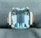 Over 9ct Aquamarine Ring