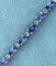 7.5ct Tw Tanzanite And Diamond Tennis Bracelet