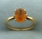 2.5 Ct Natural Citrine Ring In 14k Gold