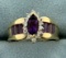 Amethyst And Diamond Ring