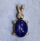 Star Sapphire And Diamond Pendant