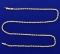 20 Inch Rope Style Neck Chain With Diamond Clasp In 14k Gold