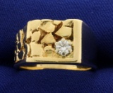 Nugget Style Diamond Ring