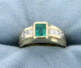 Columbian Emerald & Diamond Ring