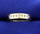 Diamond Band In Yellow Gold