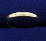 White Gold Band Ring