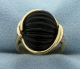 Jet Fashion Ring