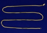 22 Inch Heavy Box Link Neck Chain