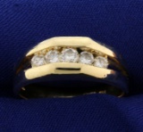 3/4ct Tw Men's Diamond Band Ring