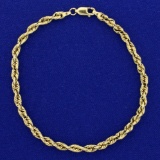 8 1/2 Inch Rope Style Bracelet