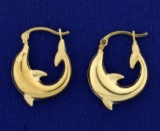 Dolphin Hoop Earrings