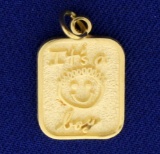 14k Gold It’s A Boy Pendant