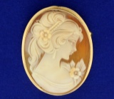 Vintage Cameo Pin