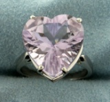 Natural 11ct Amethyst Heart Ring