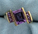 3.3ct Tw Amethyst Ring