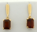 Garnet Dangle Earrings