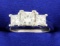 2.10 Ct Tw Three Stone Diamond Ring