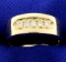 Diamond Wedding Band In 14k Yellow Gold